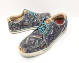 Twisted X Hooey Ladies Grey / Multi Slip On Lace Shoes WHYC003 Size 7 - $26.99