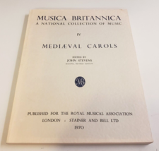 Musica Britannica Collection: Medieval Carols (Vol 4) England 1976 Sc Music Book - £36.87 GBP