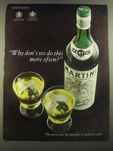 1967 Martini Vermouth Ad - Why don&#39;t we do this more often? - £14.62 GBP