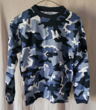 Boy&#39;s Basic Image Size 10/12 Pullover Long Sleeve Black Grey White Camof... - $19.99