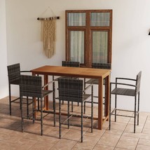  Garden Bar Set Grey, Wood - $14,767.65 MXN