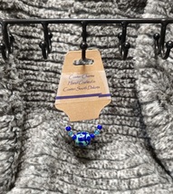 WINE BOTTLE WITH GLASS BEAD CHARM - $14.95