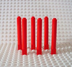 lego Red 1 x 1 x 6 Columns From Set 7419 Orient Expedition - £4.78 GBP