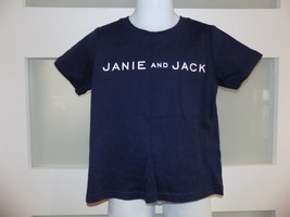 JANIE AND JACK Navy Blue SS T-Shirt W/Logo Size 3 Boy&#39;s NEW - £16.07 GBP