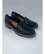 DV Dolce Women’s 8.5 Vita Catalina Black Faux Leather Penny Loafer Shoes... - $28.05