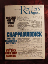 Reader&#39;s Digest February 1980 Chappaquiddick John Barron Tom Wolfe Chuck Yeager - £8.62 GBP