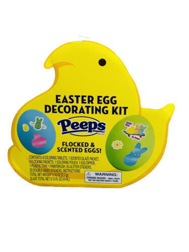 Primary image for Peeps Flocked/Scented Easter Egg Decorating Kit. 5+