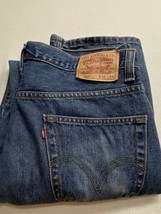 Levi&#39;s 550 Blue Jeans Mens 36 34 Relaxed Fit Denim Straight Leg - £28.16 GBP