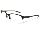 Nike Eyeglasses Frames 8049 002 Matte Black Rectangular Half Rim 53-17-140 - $74.58