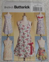 Butterick Pattern 4945 Misses&#39; Aprons Full &amp; Half with Tie Back Waists 5 Styles  - £9.57 GBP