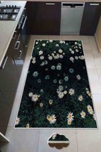 LaModaHome Area Rug Non-Slip - Colourful Flower Soft Machine Washable Bedroom Ru - £30.82 GBP