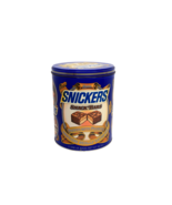 Vintage Snickers Snack Bars Mars Metal 1985 Tin Canister Collectible Tin - $13.41 CAD