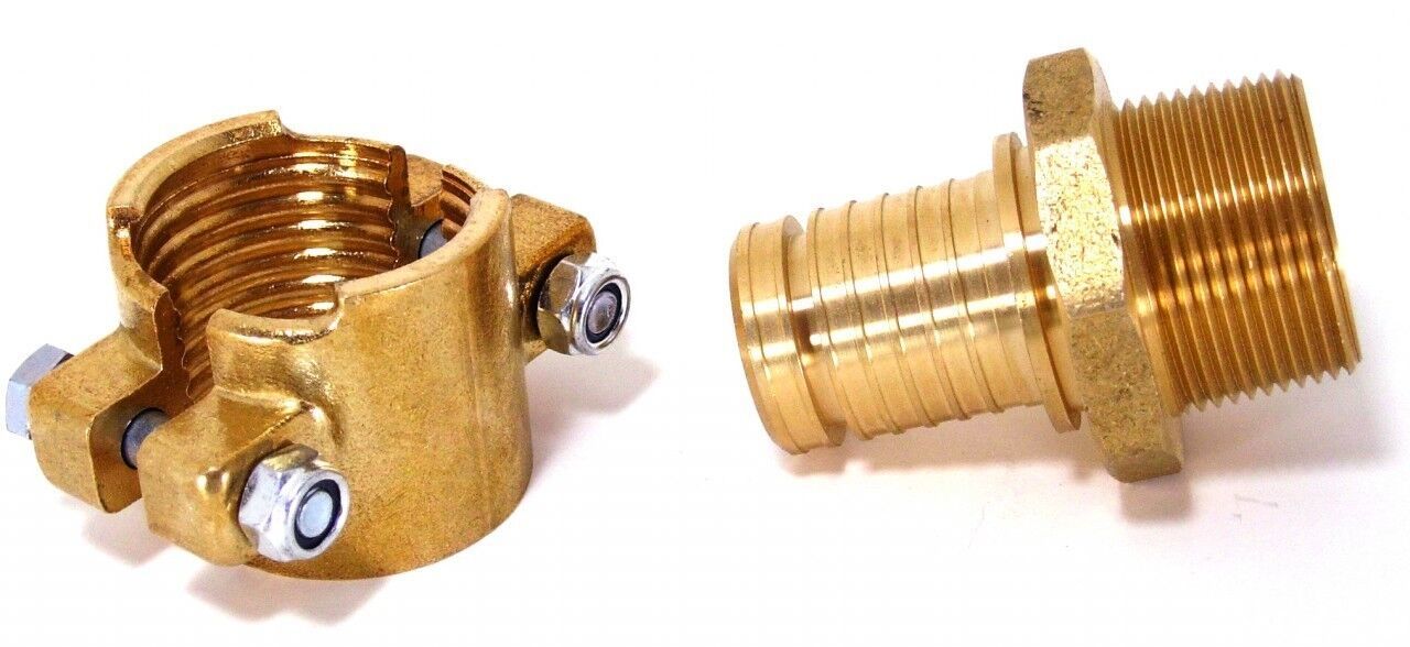 Central Boiler Outdoor Boiler Brass Clamp Fittings For 1 1/4&quot; Pex Pipe  ... - $33.50