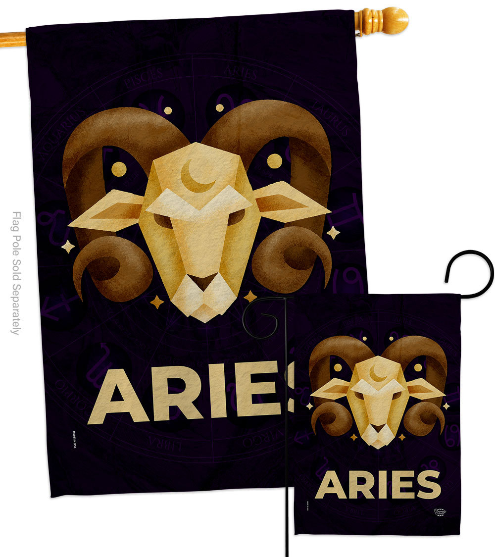 Primary image for Aries Flags Set Zodiac 28 X40 Double-Sided House Banner