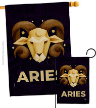 Aries Flags Set Zodiac 28 X40 Double-Sided House Banner - £39.48 GBP
