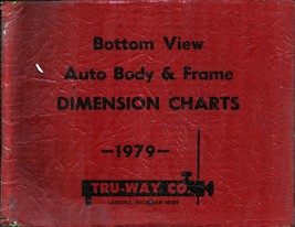 Vintage 1979 Tru-Way~~DIMENSION CHARTS Auto Body &amp; Frame Shop Manual - £38.70 GBP