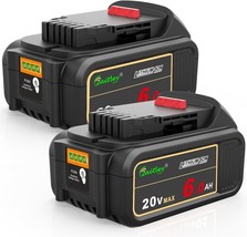 2 Pack Dcb206 20V Max 6.0Ah Replacement Battery Compatible With Dewalt 20V - $77.97