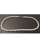 Beaded necklace; pastel; silver spacers; silver toggle clasp; 24 inches ... - £12.84 GBP