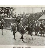 1914 King George On Horse Aldershot Equestrian WW1 Print Antique Militar... - $761.39 MXN