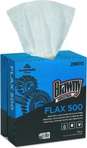 Brawny Industrial Flax500 Lite Duty Cloths 132ct 29610 White 9&quot; x16.5&quot; b... - £13.28 GBP