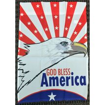 12x18 God Bless America Patriotic Bald Eagle Garden Flag 4th of July Ban... - $8.99