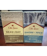 2pk Old Spice Bar Soap Seas The Day &amp; Shore is Nice 5oz/ea 10x More Mois... - $19.00 CAD