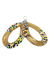 African Maasai Beaded Ethnic Tribal Earrings - Handmade in Kenya 31 - £7.98 GBP