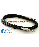 12ft 1/4&quot; Instrument Guitar Bass Amp Keyboard Audio Patch Cable Cord Wir... - £8.51 GBP