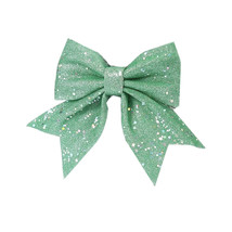 Anyhouz Christmas Bow Green Glitter Hanging Decorative Ornaments - £20.43 GBP+