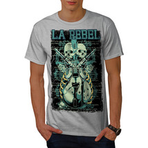 Wellcoda Rebel Gun Mafia Mens T-shirt, Skull Graphic Design Printed Tee - £15.11 GBP+