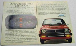 1978 Print Ad The &#39;78 Honda Civic 1200 Sedan Lowest Price - £8.22 GBP
