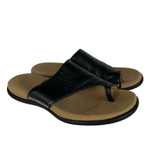 Gabor Sandals Womens 8.5 EU 39 Lanzarote Slides Black Leather Slip On To... - £40.04 GBP