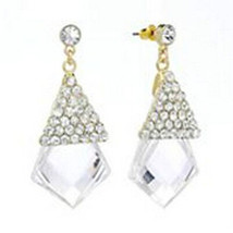 JLo Fashion Simulated Crystal Drop Earrings - £15.04 GBP