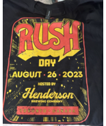 Officiel sous Licence Rush Jour Henderson Bière T-Shirt L Grand Geddy Lee - £42.92 GBP