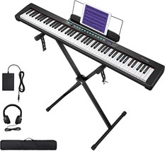 Starfavor Sek-88A 88-Key Semi-Weighted Keyboard Piano With, And Sustain Pedal. - £183.57 GBP