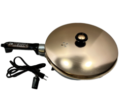 General Electric Ge 16C120 Electric Fry Pan Skillet 11.5&quot; w/Aluminum Copper Lid - £57.12 GBP