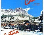 Cortina Dolomites Italy Brochure &amp; Winter Season 1963 Trail Maps &amp; Infor... - $39.56