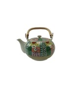 Japanese Arita Ware Porcelain Tea Pot Birds Flowers Colorful Japan  - $71.86