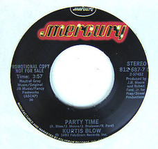 Kurtis Blow - Party Time / Instrumental 7&quot; 45 Promo Mercury Records  - £10.94 GBP