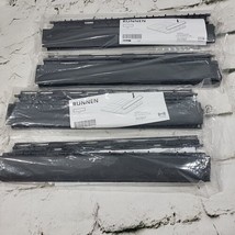 IKEA RUNNEN Edging Strip Outdoor Flooring Decking Dark Gray Plastic Lot ... - £23.36 GBP