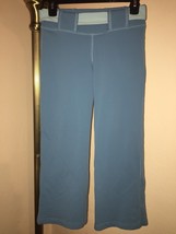Women&#39;s Prana Yoga Fitness Stretch Belted Cropped Pants Sz Small Pretty Blues - £27.99 GBP