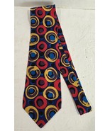 Perry Ellis Portfolio Multicolor 100% Silk Mens Necktie Neck Tie USA - $350.80 MXN