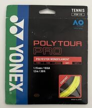 Yonex Polytour Pro 115 18 Gauge Polyester Tennis String Set (Flash Yello... - $17.09