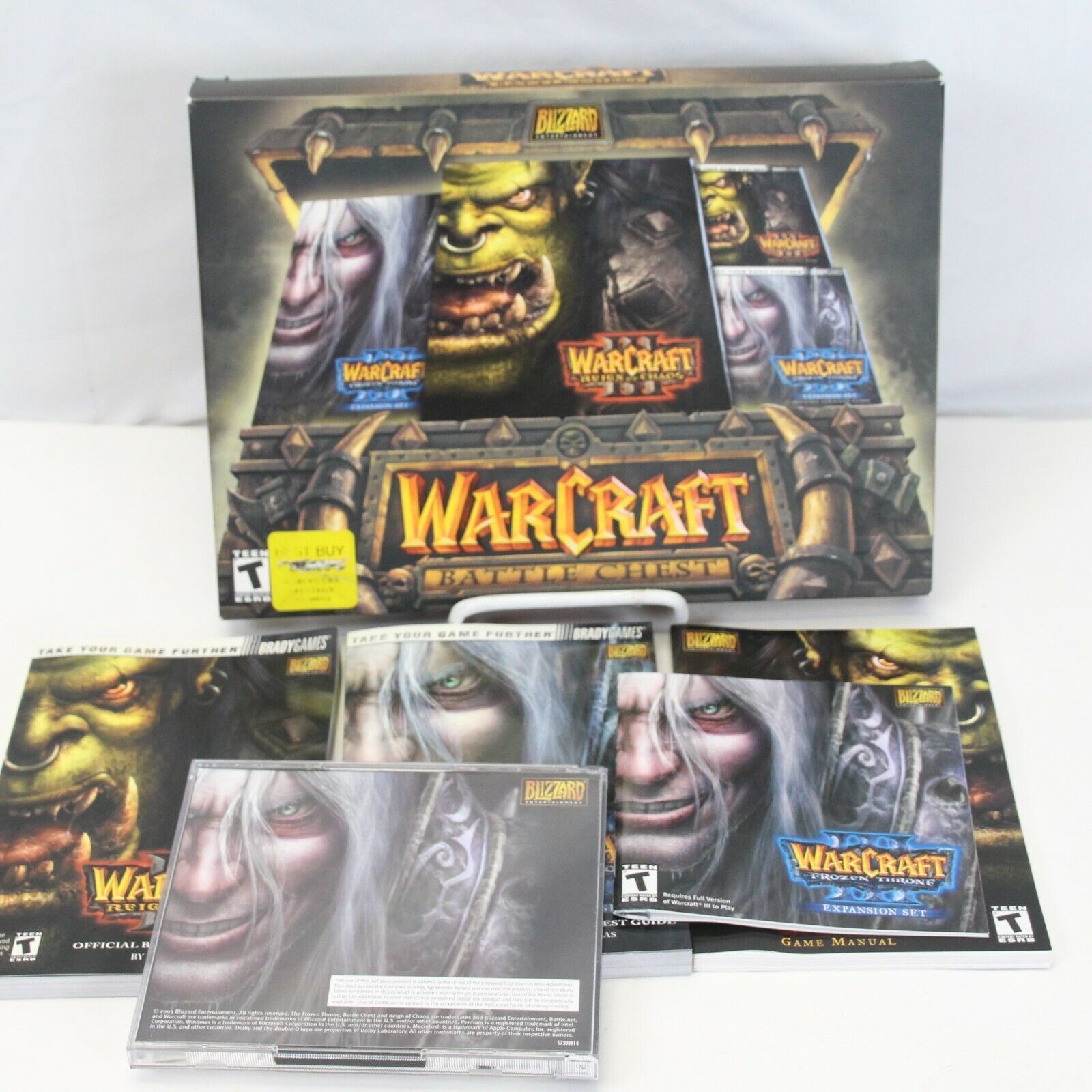 Blizzard WARCRAFT III Battle Chest  WIN MAC CD-ROM Missing #2 CD RPG - $8.81