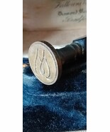Antique Vintage Victorian 1890-s BAKELITE LETTER DESK SEAL- Letter W - $97.02