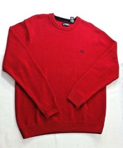 Chaps  Red Cotton Crewneck Long Sleeve Pullover Sweater Mens Size XL X L... - £36.76 GBP
