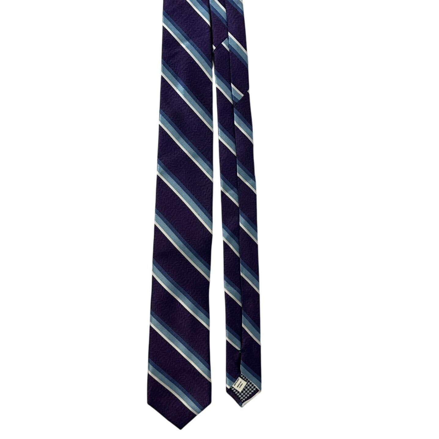 Jos. A. Bank 1905 Purple &amp; Blue Striped 100% Silk Mens Tie - $23.20