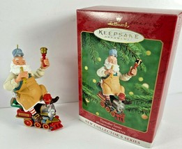 Hallmark Keepsake Ornament 2000 Toymaker Santa w/ Train 1st In Series - £13.42 GBP
