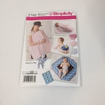 Simplicity 2165 Babies Accesories Diaper Cover Bunting Mat Doll - $12.86