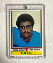 1974 Topps Football Ahmad Rashad RC Buffalo Bills #105 - £12.65 GBP